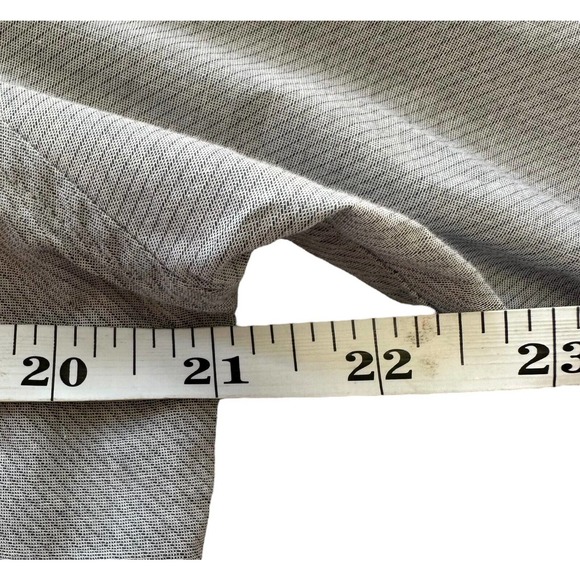 Theory Shirt Men Medium Gray Casual Officewear Button Up Long Sleeve Lightweight - Picture 3 of 5